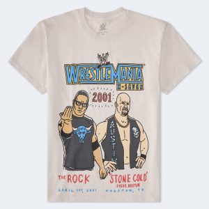 WWE 2001 WrestleMania Graphic Tee - Beige