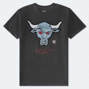 WWE The Rock Rhinestone Relaxed Graphic Tee - Black