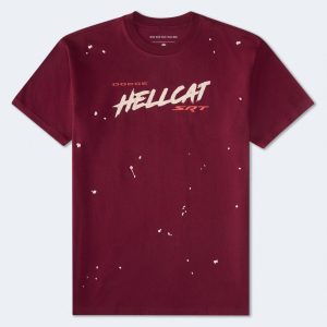 Dodge SRT Hellcat Relaxed Graphic Tee - Burgundy