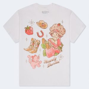 Strawberry Shortcake Howdy Darlin' Relaxed Graphic Tee - White