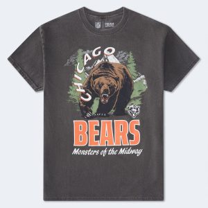 Chicago Bears Mascot Relaxed Graphic Tee - Washed Black