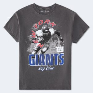New York Giants Player Relaxed Graphic Tee - Washed Black