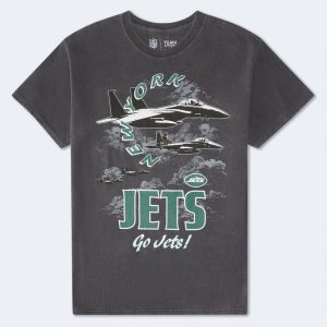 New York Jets Mascot Relaxed Graphic Tee - Washed Black