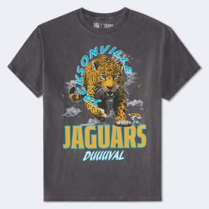Jacksonville Jaguars Mascot Relaxed Graphic Tee - Washed Black