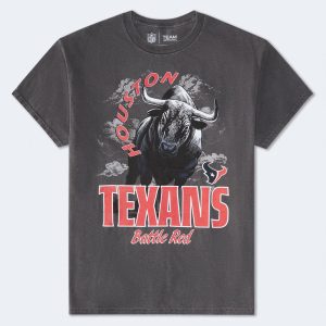 Houston Texans Mascot Relaxed Graphic Tee - Washed Black