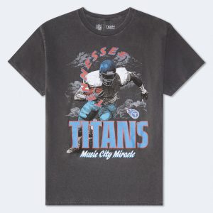 Tennessee Titans Player Relaxed Graphic Tee - Washed Black