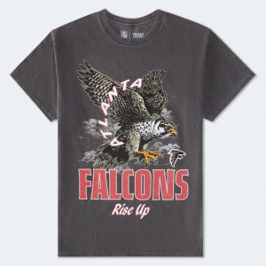 Atlanta Falcons Mascot Relaxed Graphic Tee - Washed Black