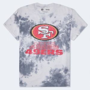 San Francisco 49ers Tie-Dye Relaxed Graphic Tee - Cream