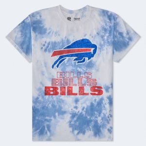 Buffalo Bills Tie-Dye Relaxed Graphic Tee - Cream