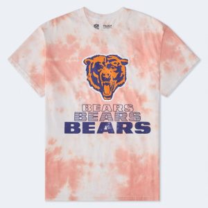 Chicago Bears Tie-Dye Relaxed Graphic Tee - Cream