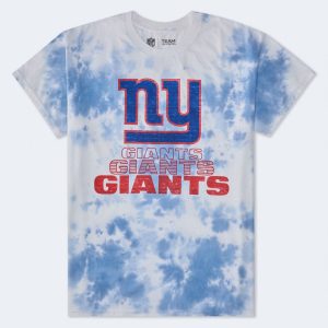 New York Giants Tie-Dye Relaxed Graphic Tee - Cream