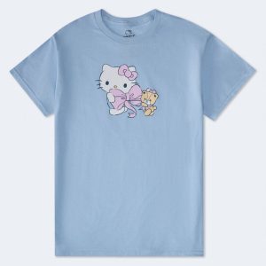 Hello Kitty Bow Relaxed Graphic Tee - Blue