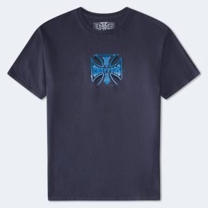 West Coast Choppers Motorcycle Relaxed Graphic Tee - Navy