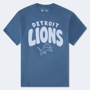 Detroit Lions Relaxed Graphic Tee - Blue Wish