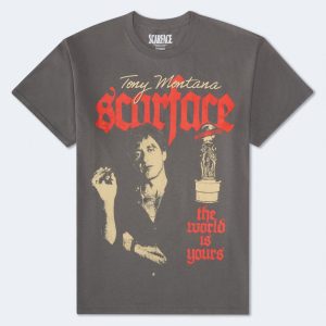 Scarface Tony Montana Relaxed Graphic Tee - Black