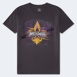 WWE WrestleMania XXX New Orleans Relaxed Graphic Tee - Black