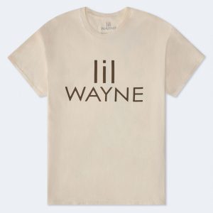 Lil Wayne Shadow Silhouette Relaxed Graphic Tee - Cream