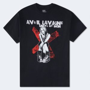 Avril Lavigne Under My Skin Relaxed Graphic Tee - Black