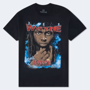 Lil Wayne Best Rapper Alive Relaxed Graphic Tee - Black