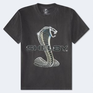 Shelby Cobra Logo Relaxed Graphic Tee - Black