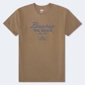 Ford Bronco Trail Service Relaxed Graphic Tee - Beige