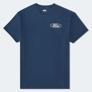 Ford Mustang 1972 Relaxed Graphic Tee - Navy