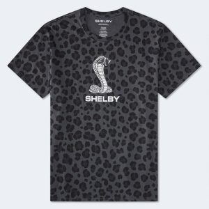 Shelby Leopard Print Relaxed Graphic Tee - Black