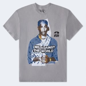 Tupac Me Against The World Relaxed Graphic Tee - Black