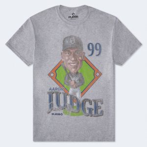 New York Yankees Aaron Judge Relaxed Graphic Tee - Grey