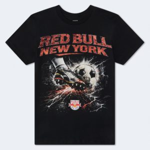 Red Bull New York Soccer Cleat Relaxed Graphic Tee - Black