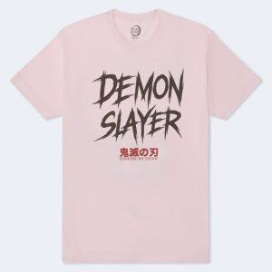 Demon Slayer Kimetsu No Yaiba Relaxed Graphic Tee - Pink