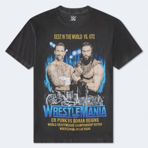 WWE WrestleMania 42 Relaxed Graphic Tee - Black