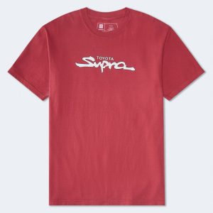 Toyota Supra Dragon Relaxed Graphic Tee - Red