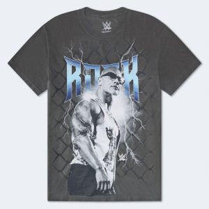 WWE The Rock Relaxed Graphic Tee - Black