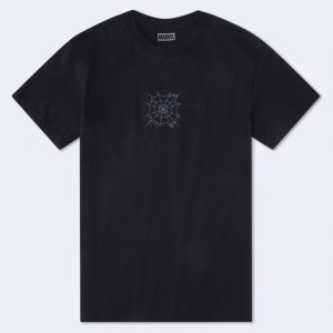 Spider-Man Graffiti Web Relaxed Graphic Tee - Black