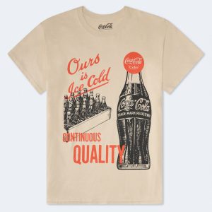 Coca-Cola Trademark Relaxed Graphic Tee - Cream