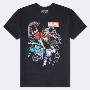 Marvel Super Heroes Relaxed Graphic Tee - Black