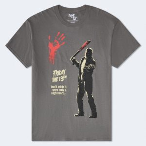 Friday The 13th Relaxed Graphic Tee - Grey