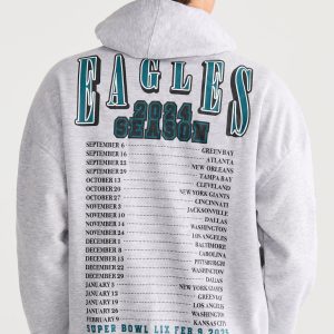 Philadelphia Eagles 2024 Season Pullover Hoodie - Light Heather Grey