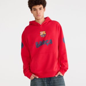 FC Barcelona Pullover Hoodie - Red