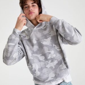Cloud Soft Camo Boxy Pullover Hoodie - Garland