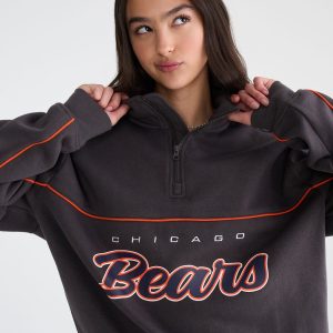 Chicago Bears Quarter-Zip Sweatshirt - Slate Gray