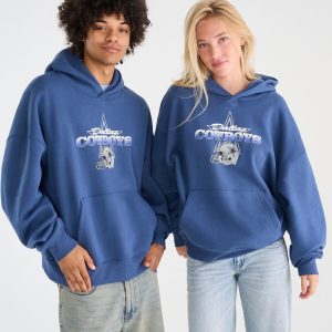 Dallas Cowboys Helmet Pullover Hoodie - Navy