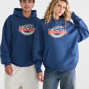Chicago Bears Helmet Pullover Hoodie - Navy