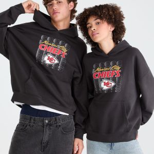 Kansas City Chiefs Repeat Pullover Hoodie - Washed Black