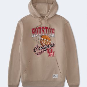 Houston Cougars Basketball Pullover Hoodie - Cream