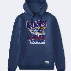 Kansas Jayhawks Basketball Pullover Hoodie - Blue