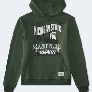 Michigan State Spartans Basketball Pullover Hoodie - Green