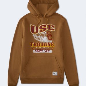USC Trojans Basketball Pullover Hoodie - Gold