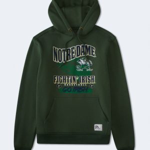 Notre Dame Fightin' Irish Basketball Pullover Hoodie - Green